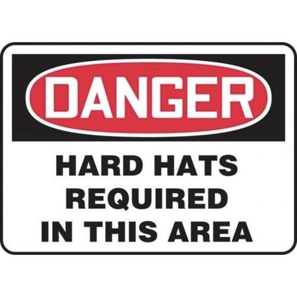 Accuform OSHA DANGER Safety Sign HARD HATS MPPE087VP MPPE087VP - main